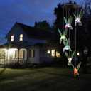 GOKU Hummingbird Solar Wind Chimes for Outside Gifts for Mom Grandma Birthday Gift Outdoor Color Changing LED Wind Chimes Solar Windchimes Lights for Garden Yard Porch Window Decorations