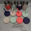 Pandaloo® Smoothie Cups for Kids - Stainless Steel Toddler Tumbler with Straw, Sippy Cup for Smoothies - BPA-Free, Toddler Snack Cups, 10 oz