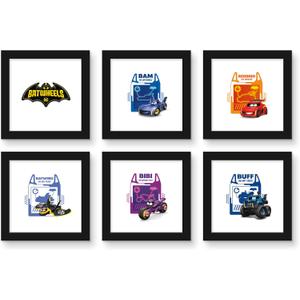 Trends International Gallery Pops DC Comics Batwheels - Character Wall Art Bundle (6-Pack)