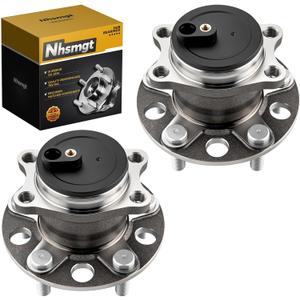 512332 FWD Rear Wheel Bearing Hub Compatible with Patriot 2007-2017, Compass 2007-2017, Avenger 2008-2014, Chrys ler 200 2011-2014, Caliber 2007-2012, Sebring 2007-2010 5 Lug w/ABS 2pcs