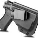 IWB kydex Holster for Glock 43/43X (No-Rail) with TLR-6/HL Light Attached, Optic Cut for Red Dot, Inside Waistband Concealed Carry, Adjustable Cant & Retention - Fits ONLY with Light Attached