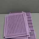 Marbrasse Paper Organizer Letter Tray, 9 Tier Mesh File Organizer with Handle, Paper Sorter Desk Organizer for Home Office Supplies - Purple