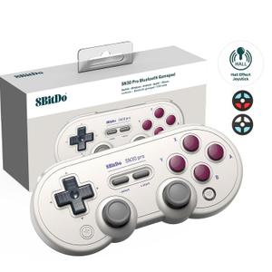 8Bitdo Sn30 Pro Bluetooth Gamepad (G Classic Edition) with Hall Effect Joystick Update Joysticks Rumble Vibration Gamepad for Windows, MacOS, Android, Steam, Switch/Switch 2