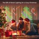 AI Smart Curtain Lights, 441 LEDs Indoor Color Changing Lights, Music Sync Dynamic DIY, for Valentine's Party Decor, Holiday, Wedding Backdrop, Kids Bedroom, LivingRoom, Waterproof, 5.5x5.6FT