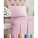 Twin XL Size 3 Piece Sheet Set - Comfy Breathable & Cooling Bed Sheets Set - Hotel Luxury Bedding for Women, Men, Kids, Teens, Boys & Girls - Deep Pockets, Soft, Wrinkle Free - Oeko-Tex - Light Pink
