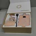 Coffee Mug Warmer Set, 1F Precision Temperature Control Smart Heated Mug for Desk, Electric Coffee Warmer with Auto Shut Off & Real-Time Temp Display, Gifts for Men Women, 15oz Ceramic Mug, Pink