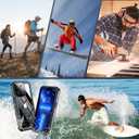 Justcook for iPhone 13 Pro Max Case Waterproof,IP68 Waterproof and Built-in Screen Protector 360 Full Body Underwater Case Shock-Proof and Dust-Proof iPhone 13 Pro Max Case 6.7-inch Black