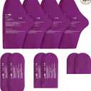 SuzziPad Replacement Ice Gel Packs for Cold Therapy Gloves and Socks(10Piece Set), S/M, Purple
