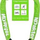 NDakter Bike Lock, 5 Digit Combination Heavy Duty Anti Theft Bicycle Chain Lock, 2.62/3.2/4.27/5/6Ft Long, High Security Resettable, Suitable for Bike, Scooter, Door, Gate, Fence-4/6mm Thick (Green)