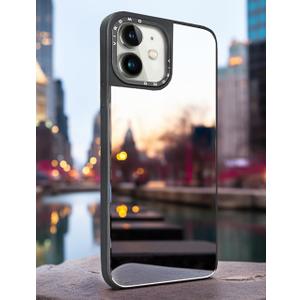 Mirror Case (for iPhone 11) with Screen Protectors (2 Pack), Shockproof Soft Corners, Bye Bye Pocket Mirror, Cute Slim case for Girls, Womens