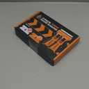 REXBETI Razor Blade Scraper Tool, 2 Pack Razor Scraper with Extra 314Pcs Razor Blades -14Pcs Metal and 300Pcs Plastic Blades, Cleaning Scraper Tool, Cooktop, Paint, Glass Scraper