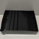 Huron Stationery Holder For Desk and Drawer 3 Slot, Black Steel