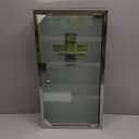 18122 Medicine Cabinet, Metal, White, 30 x 12 x 60 cm