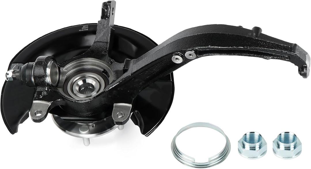 Front Steering Knuckle & Wheel Bearing Hub Assembly for Honda Accord 2003 2004 2005 2006 2007 2.4L L4, 698-401 698401 44300SDAA52 44600SDAA00, Left Driver Side, Automatic Transmission 26 Spline Only