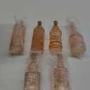 Assorted Reddish Glass Bottles with Corks, 6 Pack, 2.5in X 9in, 16oz