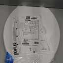 KOHLER 4636-RL-0 Cachet ReadyLatch Elongated Toilet Seat Slow Close, Soft Close Toilet Seat Quiet Lid, Contoured Grip-Tight Bumpers Installation Hardware, Apartment Essentials, White