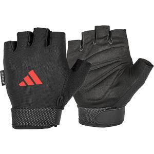 adidas Essential Training & Weightlifting Gloves, Fingerless Workout Gloves (Medium, Black)