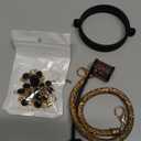 Rhinestone Stanley Cup Accessories Set, Bling Straw Cover 0.4in, Diamond Bottle Handle Strap, Glitter Charms, Bling Silicone Boot 30oz/40oz (Black Gold)