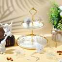 Ferreve 30 Pcs First Holy Communion Cross Shape Box Baby Rosary Cross Jeweled Trinket Box with Sticker 2.05" x 2.64" Decorative Keepsake Jewelry Boxes Ring Holder Home Decoration