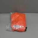 Orange Body Suit Yellow Mustache and Eyebrows for Adult Open Face Bodysuit Costume for Halloween Cosplay Outfits S 150