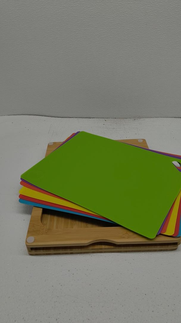 Chef's Vision Flexible Cutting Mats - Set of 6 Non-Slip, Color-Coded Kitchen Cutting Mats - Flexible Cutting Board for Safe, Easy Food Preparation, Cutting Mats for Kitchen