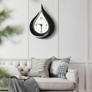 MEISD Decorative Wall Clock for Living Room Decor, Modern Wall Clocks Battery Operated for Bedroom Kitchen Office Home, 16.5 Inch Acrylic Big Silent Creative Wall Clock Non Ticking (22 Inch)
