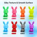 Reprapper Silk TPU Filament, 95A Shore Hardness TPU 1.75mm Bundle, Elastic 3D Printer Filament Pack, Flexible & Soft Filament for 3D Printer ( 0.03mm) 4 * 250G, Blue/Red/Purple/Grey
