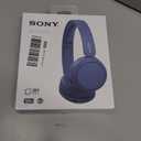 Sony WH-CH520 Wireless Headphones Bluetooth On-Ear Headset with Microphone and up to 50 Hours Battery Life with Quick Charging, Blue