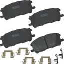 Bendix Premium SBC1005 Ceramic Front Brake Pads for Lexus RX330 2006-2004, RX350 2009-2007, RX400h 2008-2006, Toyota Highlander 2007-2006