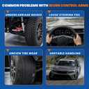 Upper and Lower Control Arm Kit K622215, K622216, ES800952, EV800893, K750393, K750394, K750616, K750617 Compatible with 2011-2019 Ford Explorer Replacement Control Arms