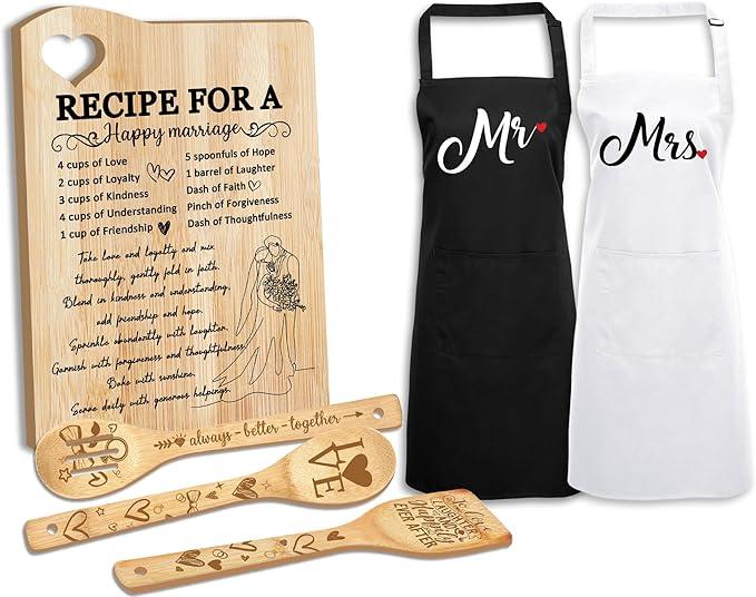 Papaw Gifts, Papaw Gifts from Grandkids, Gift for Papaw Wooden Cutting Board Utensils with Apron, Great Papaw Grandprents Day Father's Day Birthday Kitchen Gift