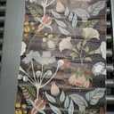 Abyssaly Floral Wallpaper Peel and Stick Wallpaper Boho, Vintage Black Dark Vintage Contact Paper for Bedroom Bathroom, Easy Peel Off Stick on Wallpaper Moody Wall Paper 17.5in X 118in