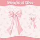Pink Bow Decor 2 Pack,Large & Small Pink Coquette Room Backdrop Wall Decor for Valentine's Day Bachelorette Bridal Shower Wedding Birthday Christmas Decorations