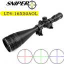 LT 4-16X50 / 6-24X50 Hunting Rifle Scope R/G/B Illuminated Riflescope, Adjustable Objective