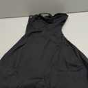 QINSEN Women's Square Neck Tennis Dress Sleeveless Built in Shorts Golf Athletic Dress with Pockets (Medium, Black)