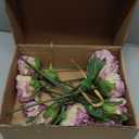 florisso Purple Peony Artificial Flowers - 11 Branches Faux Peonies for Home Decoration, Wedding Centerpieces & Party Decor (Silk Artificial Flowers) (Small)