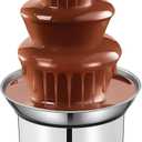 4 Tier Chocolate Fountain Party Fountain, Stainless Steel Electric Chocolate Fondue Fountain Machine for Birthday Party Wedding