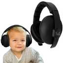 Baby Headphones - Baby Ear Protection, Noise Cancelling Headphones with Adjustable Headband for Ages 0-24 Months, Black