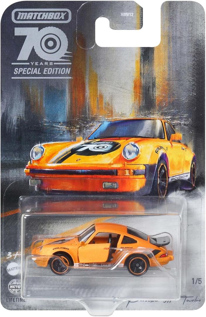 Matchbox 70th Anniversary Themed Movable Parts 1:64 Toy Vehicle for Kids Ages 3 and Up Various Models