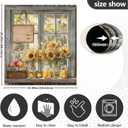 Rustic Sunflower White Dishwasher Magnet Covers Clean Dirty Decorative Cabinet Dishwasher Door Cover 23 x 26 Inch