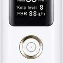Breath Ketone Meter Professional High-Accuracy Breath Ketosis Meter  Home Ketone Breath Analyzer & Advanced Breath Ketosis Tester for Tracking Your Ketones, Keto Lifestyle & Fitness Goals (White)