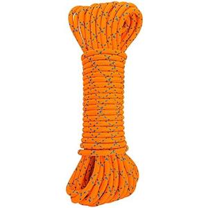 GM CLIMBING 8mm Accessory Cord Rope Double Braid Pre Cut CE/ UIAA (Orange, 20ft 8mm)
