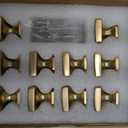 TUNNY 10 Pack Cabinet Knobs-Champagne Bronze Single Hole Drawer Handles Kitchen Cabinet Handles Drawer Pulls Kitchen Cabinet Hardware Bedroom Cabinet Pulls
