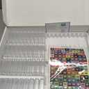 ARTDOT 60-Piece Diamond Art Storage Trays Kits for Adults with Lids, 2-in-1 Stackable Diamond Painting Accessories and Tools (White)