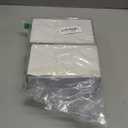 Vechkom 2.5'' Inlet 3.5" Outlet Black Exhaust Tips Glossy Carbon Fiber and Stainless Steel Car Tail Pipe Universal for Vehicles with 2.5" O.D. (Glossy Black Silver) 2PCS