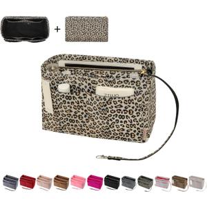 ZTUJO Purse Organizer Insert, Felt Bag Organizer with Metal Zipper, Handbag & Tote Shaper, For Speedy Neverfull Tote, Slender Medium