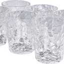BPA-Free Plastic Tumblers 6 Pack (6x16oz) | Reusable Dishwasher Safe | Stackable Shatterproof Cups | Plastic Drinkware & Drinking Tumblers for Restaurant, Home, Party