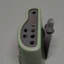 Kitchen Sink Caddy - Silicone Plastic Soap Sponge Holder - BPA-free Rack - Faucet Caddy with Drain Holes for Drying - Adjustable Hanging Strap (Green)