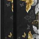 Oarencol White Golden Butterfly Refrigerator Door Handle Covers Set of 2 Kitchen Appliance Decor for Fridge Oven Dishwasher