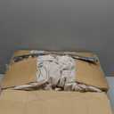 MUXHOMO 7 Pieces Queen Comforter Set, Seersucker Bed in a Bag Queen Size, All Season Luxury Bedding Set with Comforter, Flat Sheet, Fitted Sheet, Pillowcases & Shams, Beige (Queen (88"x88"))